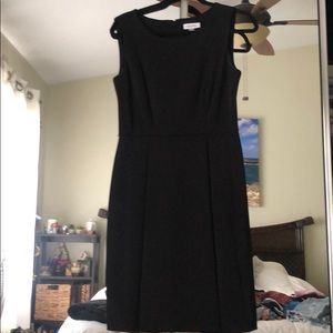 Calvin’s Klein black pleated dress